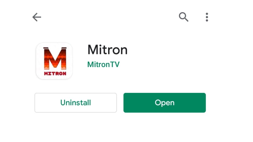 open Installed MITRON App
