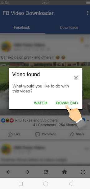 facebook video downloader app